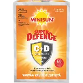 Minisun Super Defence - C-D3-vitamiinit Purutabletti 60 tabl