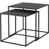 Blomus Set Of 2 Tables - 40 X 40 X 40 Cm - Fera - Black - Black - L 40CM