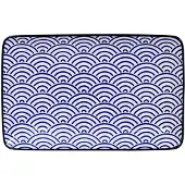 Tokyo Design Studio Nippon Blue Plate 21x13.5cm Waves