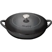 Denby - Halo Valurautapata 30 cm Musta