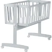 Roba Cradle With Mattress - Grey - 93.5X 53X 81.5CM