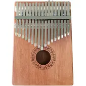 Intirilife Kalimba thumb-piano mahonkipuusta