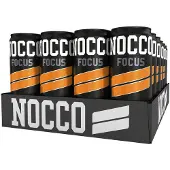 NOCCO FOCUS Black Orange -energiajuoma 330 ml 24-pack
