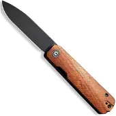 CIVIVI Sendy C21004A-2 Blackwashed Nitro-V, Guibourtia Wood, pocket knife, Ben Petersen design