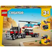 LEGO Blokvogn Med Helikopter 31146 - Multi/patterned - ONE SIZE