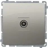 Kontakt Simon Basic R-tv antenniliitin, satiinin värinen