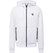 Emporio Armani for man. 8NPM20_PJ4EZ White zip-up sweatshirt (L), Casual, Polyester, Long sleeve