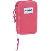 Safta Small Double Filled 28 Pieces Pencil Case Pinkki Mies