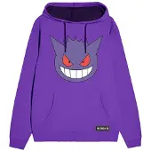 Heroes Official Pokemon Gengar Face Hoodie Violetti S Mies