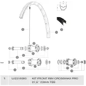 Mavic Crossmax Pro Tubeless Etupyörä