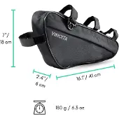 Vincita B024-bl Frame Bag Musta