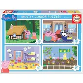 Educa 4-in-1 Junior Pipsa Possu 20-40-60-80p palapeli