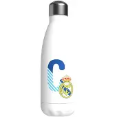 Real Madrid Letter C Customized Stainless Steel Bottle 550ml Valkoinen
