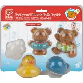 Hape Teddy and Friends Bath Squirts - kylpylelusetti, E0201
