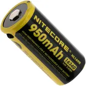 Nitecore NL169R, 16340 USB-C rechargeable Li-ion battery, 950 mAh