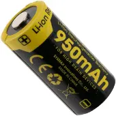 Nitecore NL169, 16340 rechargeable Li-ion battery, 950 mAh