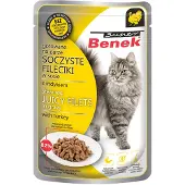 Benek 28x 85g Super fileet kastikkeessa kalkkuna kissan märkäruoka
