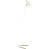 Sessak Aiden lattiavalaisin E27 150cm valkoinen/messinki