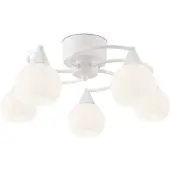 Sessak KATTOVALAISIN SESSAK IRIS 5-OSAINEN VALKOINEN HALKAISIJA 50CM 5X40W