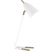 Sessak Aiden pöytävalaisin E27 53cm valkoinen/messinki
