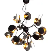 By Rydens Turno kattokruunu Ø80cm Musta