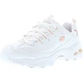 SKECHERS for woman. 11931 D'Lites Fresh Start shoes white (41), Leather, Laces, Casual