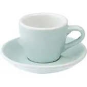 Loveramics Espresso kuppi ja lautanen Egg River Blue, 80 ml