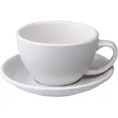 Loveramics Café Latte kuppi ja lautanen Egg White, 300 ml