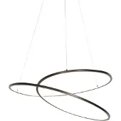 QAZQA Design-riipusvalaisin pronssi 72 cm sis. LED 3-portainen himmennin - Rowan