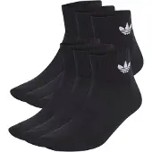 Adidas 1/4 Socks 6P - Black - 40-42