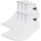 Adidas Originals 1/4 Socks 6P - White - 43-45