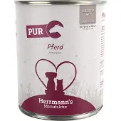 Herrmann's 6x800g Pure Meat hevonen koiran märkäruoka