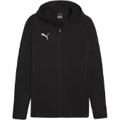 Puma Huppari Teamfinal Casuals Full Zip - Musta/hopea, koko Medium