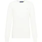 Ralph Lauren Mesh-Knit Cotton Crewneck Sweater - White - XXL