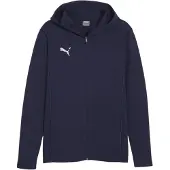 Puma Huppari Teamfinal Casuals Full Zip - Navy/hopea, koko Large
