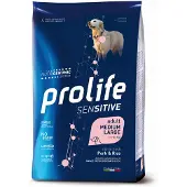 PROLIFE 2x10kg Pork & Rice Sensitive kuivamuonaa koirille