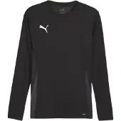 Puma Toiminnallinen paita 'teamGOAL' tummanharmaa / musta / valkoinen