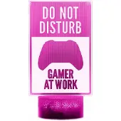MaxCustom 3D Yölamppu - Do Not Disturb, Gamer at Work