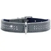 Annan Tillverkare HUNTER Diamond Petit Collar Grey (Size: 27CM)