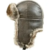 Avignon Flaps Hat Child Brown (Size: 51)