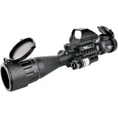 JS-Tactical 3-9x40mm Zoom Scope with Red Dot Laser