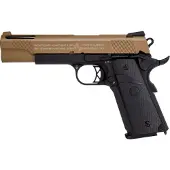 Cybergun Colt 1911 Ported GBB 6mm - Tan/Black