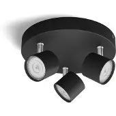 Philips STAR -kohdevalaisin, pyöreä, 3 x 4,5 W, 2700K