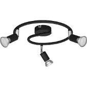 Philips Kohdevalaisin, Pinta-asennettavat spottivalot, GU10, 3 lamppu(a), 220-240 V, Musta