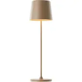 Brilliant Kaami LED ladattava pöytävalaisin, himmennettävä kultainen mattamusta Kaami,, Messinki/kulta, Olohuone/ruokailutila, Metalli, Moderni