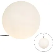 QAZQA Moderni ulkovalaisin valkoinen 56 cm IP65 - Nura