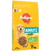 Pedigree 2x7kg Adult siipikarja & kasvikset koiran kuivaruoka
