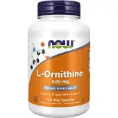 Now Ornithine 500 mg 120 kpl