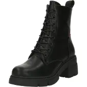 Refresh for woman. 17091901-NEGRO Black military boots (41), 5 to 8 cm, Laces, Zip, Casual, Imitation leather