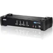 Aten KVM-kytkin, 1 ohjaa 4 konetta, DVI/USB, + 2xUSB-porttia